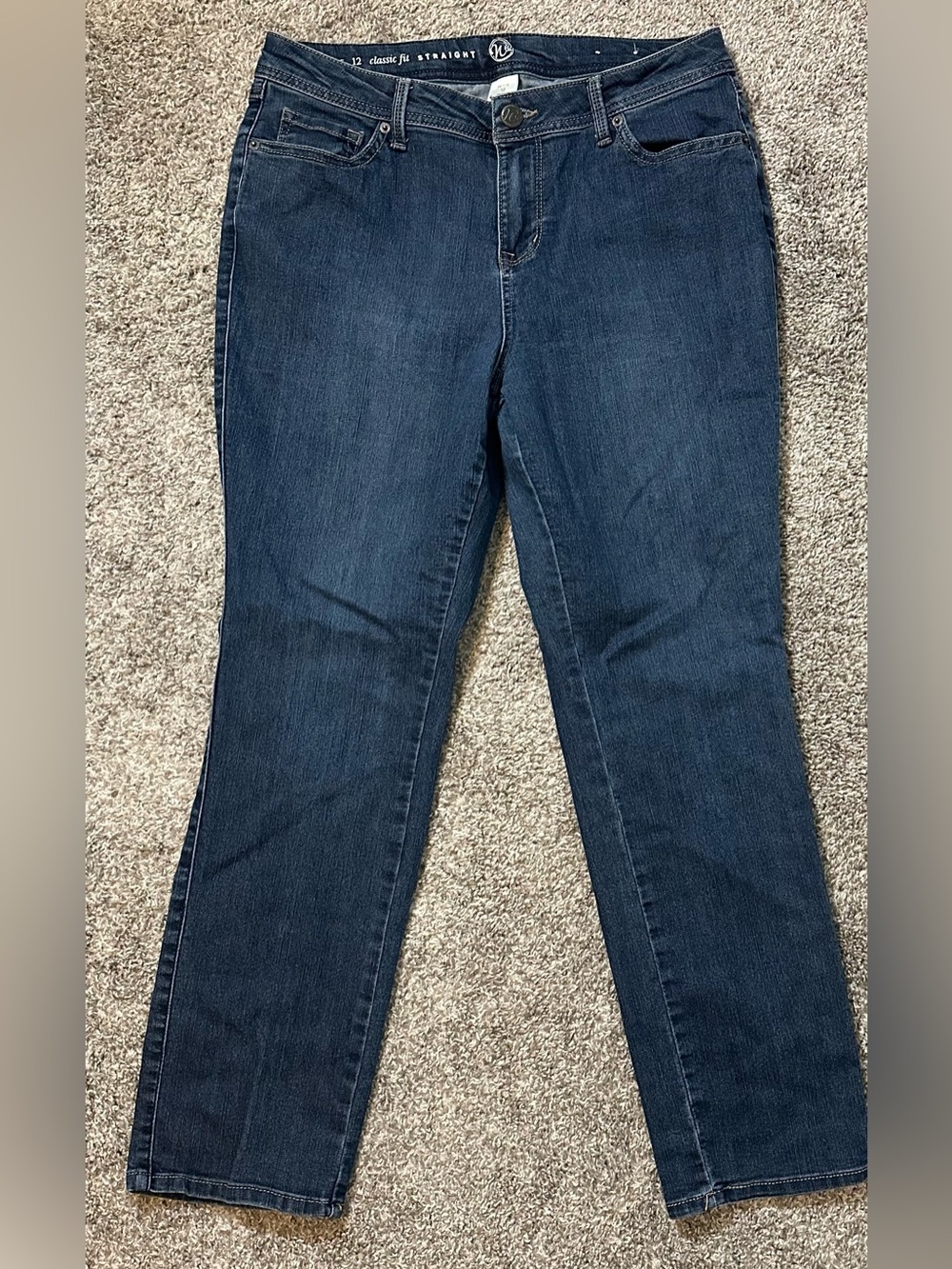 N62 Classic Fit Straight Leg Jeans Petite 12 - Picture 10 of 10